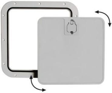 Abnehmbar, grau 375 x 375 mm