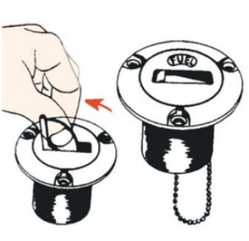 verchromt FUEL 50 mm