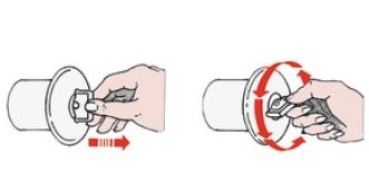 WATER gerader verchr. 50 mm