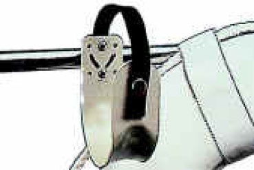 RettungsringhalterMit Epoxyd-Beschichtung und Sicherungsband