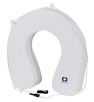 Weicher Hufeisenring PVC Ø55cm, weiß mit Zubehör