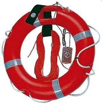 Rettungsring mit Zubehör nach Marine Equipment, 40 x 64 cm