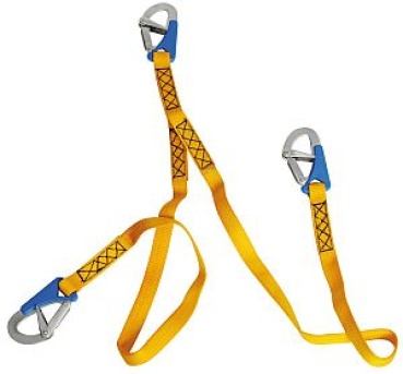 Sorgleine Euro Lightline 2 m + 3 Karabinerhaken Schnell