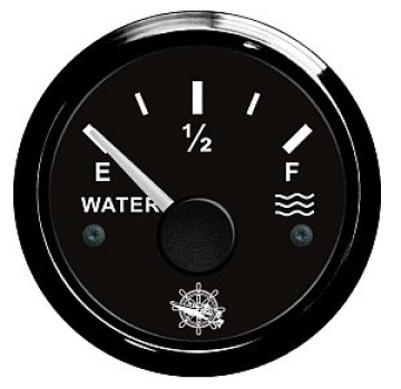 Wasserstandanzeige 10-180 ohm weiß/poliert