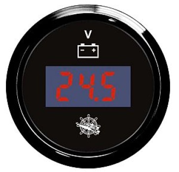 Digitales Voltmeter 8/32 V, schwarz/schwarz