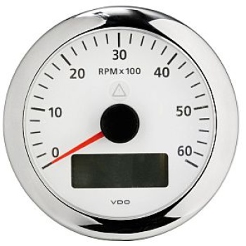 Drehzahlmesser 6000 U/min schwarz