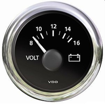 Voltmeter, weiß 8/16 V