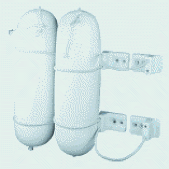 Set von 4 Fenderhalterungen aus Nylon weiß