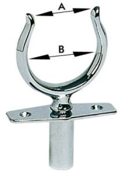 Ruderdolle 46 mm, mit Blindbuchse