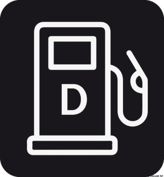 Diesel-Frachtaufkleber (Bogen mit 10 Logos) 25x27mm