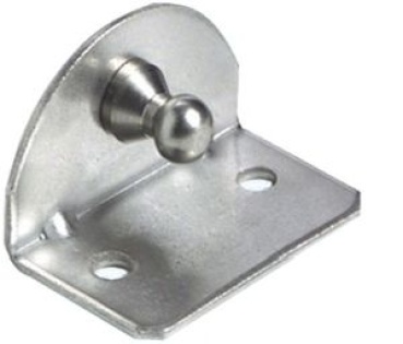 90° Platte Ø-10mm-Kugel, innen