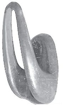 Kleiderhaken aus Nylon 55x24 mm