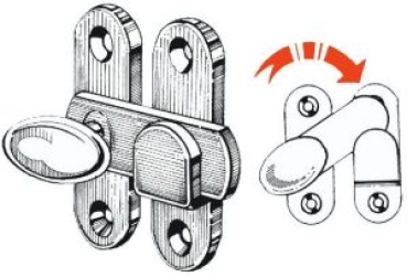 Schloß f.Schubladen 52x33 mm