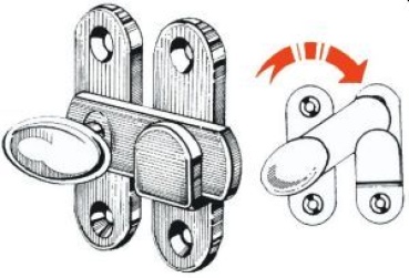 Schloß f.Schubladen 52x33 mm