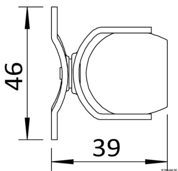 Schwenkbare magnetische Türstopper ohne Schließblech (Niedrig)