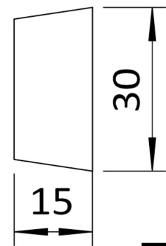 Schwenkbare magnetische Türstopper mit Schließblech (außen)