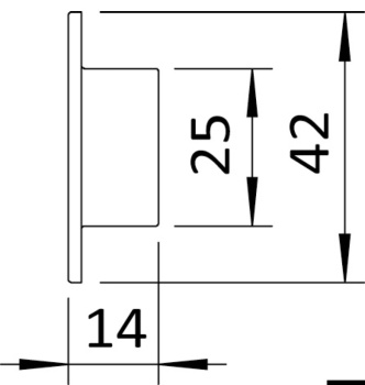 Schwenkbare magnetische Türstopper mit Schließblech (Einbaumodell)