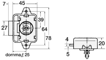 Nylonknarre, einfach vor Vibration geschütz