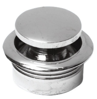 Knopf Messing, verchromt 19 mm