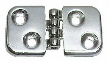Scharnier Messing, verchromt 60x32 mm