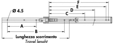 VA-Stahl-Laufschiene 350 mm
