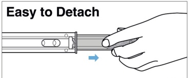 Soft-close Schienen f.Schubladen 275-300mm