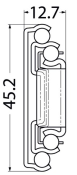 Soft-close Schienen f.Schubladen 275-300mm