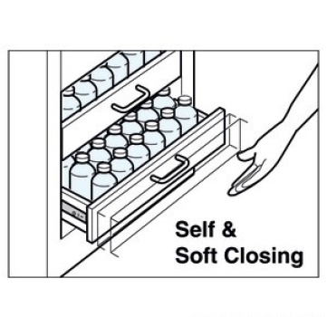 Soft-close Schienen f.Schubladen 353-350mm