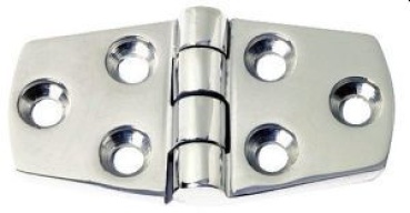 Scharnier, herausragender 5 mm AISI316 38 x 72  mm