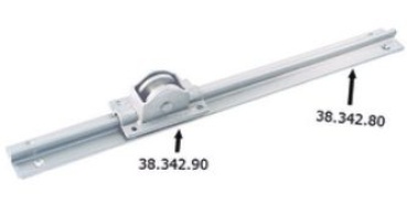Schiene Messing, vernickelt 30x12x2000 mm