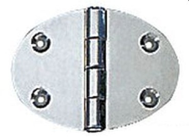 Schanier, oval 48x67 mm Stiftbefestigung 2 mm