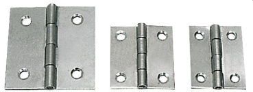 Scharnier aus VA-Stahl, poliert 25x30 mm