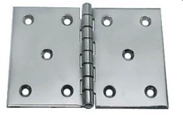 Edelstahlscharnier 130x90 mm