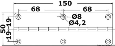 Scharnier 50 x 150 mm