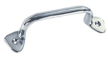 Heckgriff Messing, verchromt 165x35x45 mm