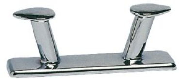 Knopfpoller Messing, verchromt 200 mm