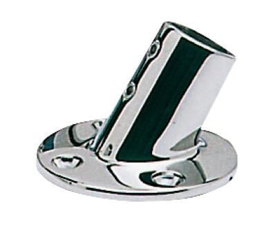 Relingstützenhalter, rund AISI316 60° 25 mm