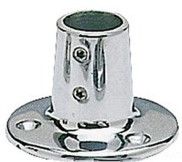 Relingstützenhalter, rund AISI316 90° 25 mm