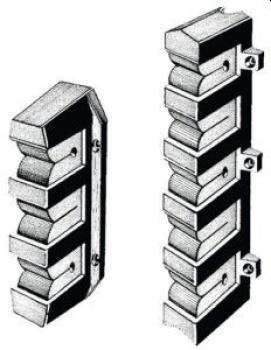 Halterungen für 5 Angelruten, 57mm