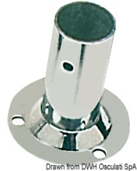 Grundplatte, rund AISI316 90° 25 mm