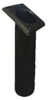 Angelrutenhalter, schwarz  30°