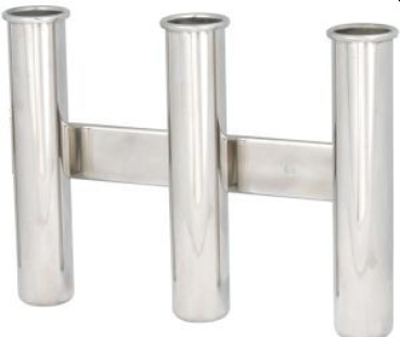 Angelrutenhalter aus Edelstahl f. 3 Angelruten