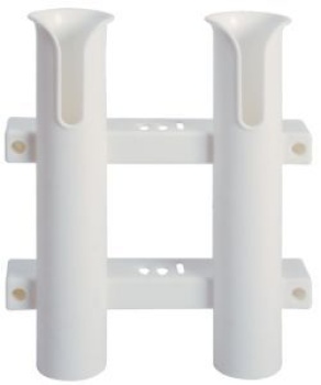2 Angelrutenhalter, Kunststoff, Wandmontage