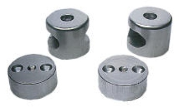 Handlaufmittelstück Mittelstück, oval aus Aluminium