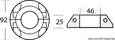 Ring f. Volvo Motorfuß m. Max-Prop Propeller 46 mm - Zusatzbild 1