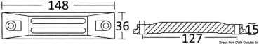 Plattenanode aus Magnesium f. 35/50 PS - Zusatzbild 1