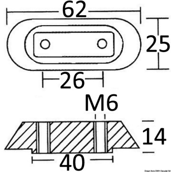 Magnesium-Plattenanode 10/50 PS - Zusatzbild 2