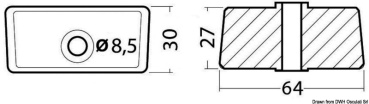 Magnesium-Fußanode, würfelförmig - Zusatzbild 1