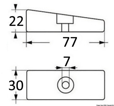 Anode aus Magnesium Mercury 30/300 PS - Zusatzbild 1