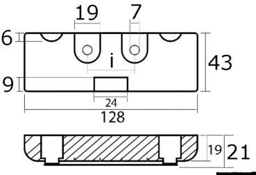 Magnesium-Anode f. Verado orig. Artikel-Nr. 880653 - Zusatzbild 1